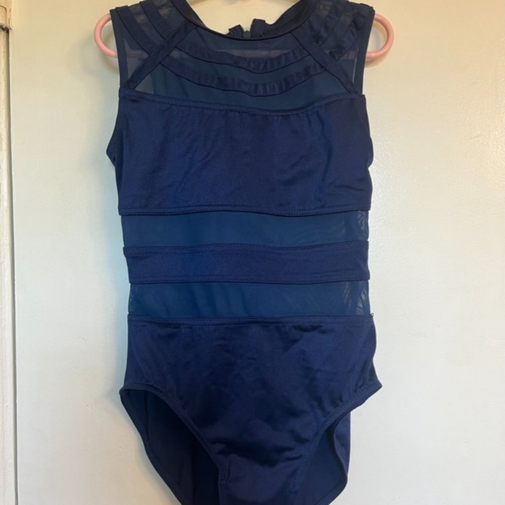 Navy Blue Balera Leotard - MC (Medium Child) Worn Once